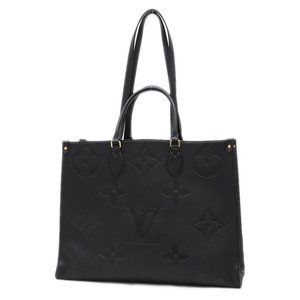 Louis Vuitton Monogram Empreinte On the Go GM 2-Way Hand/Shoulder Bag, Black,...